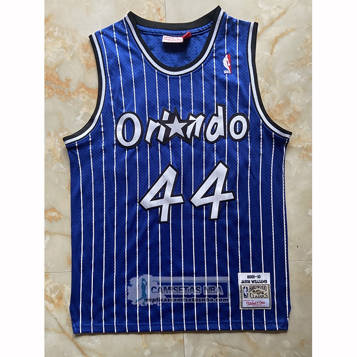 Camiseta Orlando Magic Brandon Williams NO 44 Mitchell & Ness 2009-10 Azul